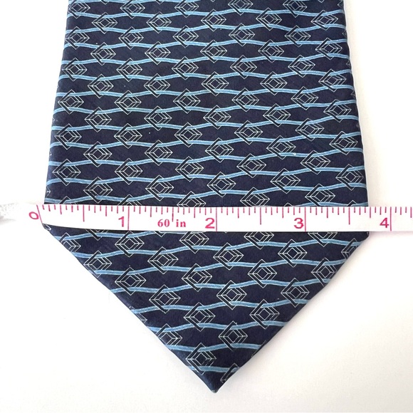 Men's 100% Silk Ties - Blue, Gray, Black - Picture 6 of 8
